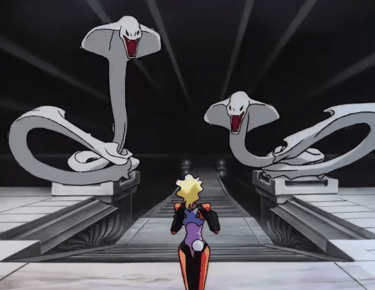 Mihoshi Shaking Before Snakes