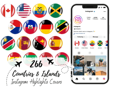 IG Highlights Covers BUBBLE Flags