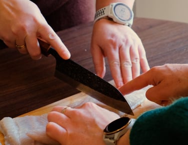 Cours de cuisine organisé par Marine Lucas