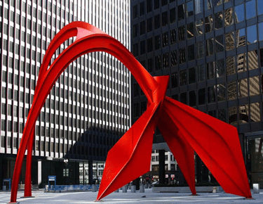 Alexander Calder's Stabile Flamingo (1973)