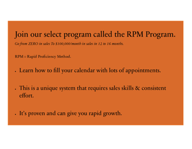 Join our program Get appoints for growth in emergency preparedness business