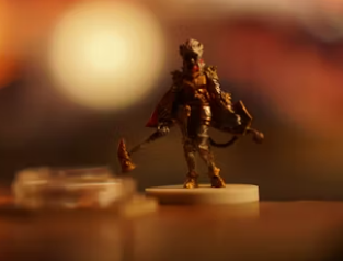 3D printed tabletop role playing mini figurine