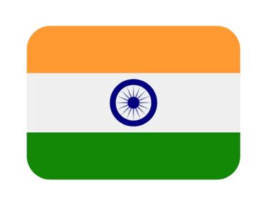 Animated national flag of India with saffron, white, and green stripes and the blue Ashoka Chakra.