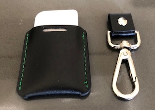 Laserline Guardian immobiliser key fobs with leather pouch and Thatcham-approved security system.