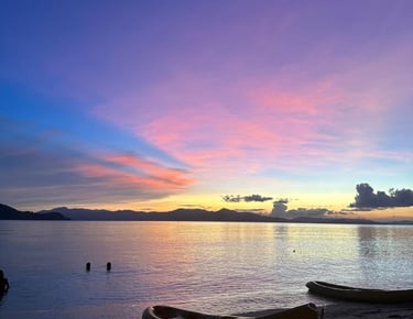 Colorful island sunset view 3D2N El Nido Coron ultimate 3-day expedition