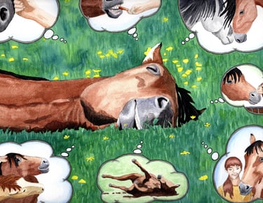 Sleeping Horse, detail
