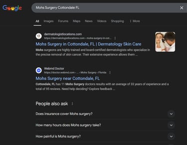 mohs surgery seo services