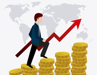 A person who is financially growing