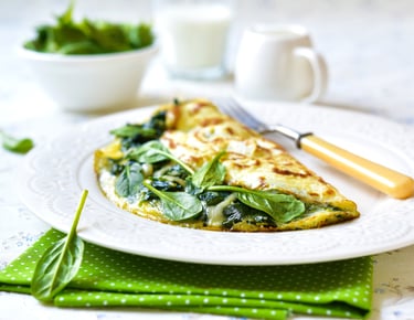 Keto Spinach and Feta Omelette