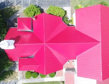 Local commercial roofing contractor project in Nathalie Virginia