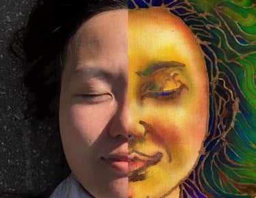 BATIK PORTRAIT, SHUENLISPIRIT, BATIK ARTIST, NETHERLANDS, SINGAPORE, BATIK PAINTINGS, BATIK ART