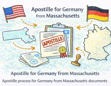 Apostille process for Germany from Massachusetts documents