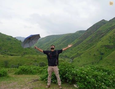 Gentle hills and valleys at Rayta Hills, udaipur surrounded by lush countryside.