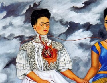 As Duas Fridas (1939) por Frida Kahlo