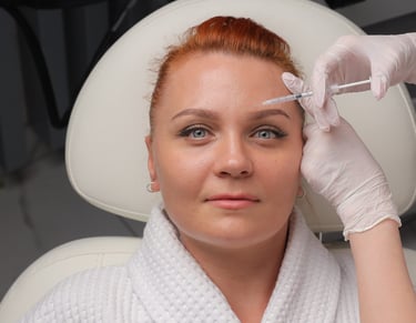 the woman who's getting botox