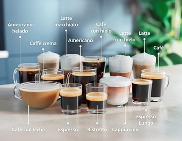 tipos de café de la philips serie 5500