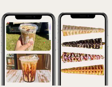 A Couple Coffees Specialty coffee truck drinks and waffle sticks from a full espresso and waffle bar