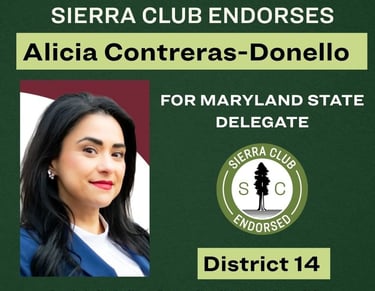 Alicia Contreras-Donello endorsed by Sierra Club for State Delegate district 14
