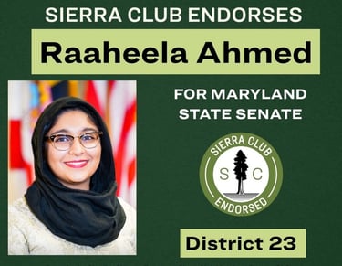 Raaheela Ahmed endorsed by Sierra Club for State Senate district 23