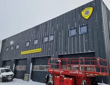 gaisrinė Norvegijoje
