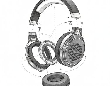 a pair of headphones with a pair of headphones