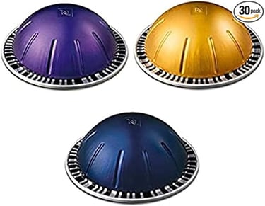 a set of three different colored plastic lids
