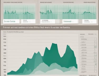 A web page featuring a promotional message about creating mobile apps from data. The headline text emphasizes transforming data into beautiful, powerful mobile applications. Below the headline, there is an image of a smartphone interface displaying app previews with a toolbar and menu options. The user interface is sleek and modern with a soft pastel background gradient.