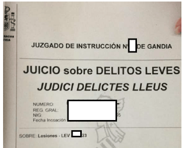 El juez califica como leve los delitos que se relatan en "Sin lealtad, la sangre solo es roja"