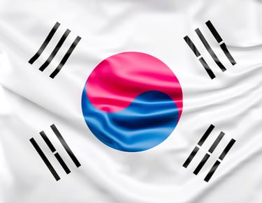a flag of the south korean flag
