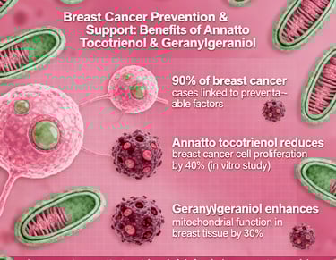 Breast Cancer Prevention & Support Benefits of Annatto Tocotrienol & GG