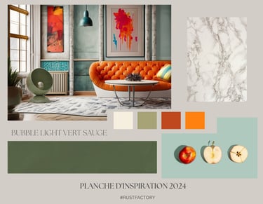 palette de  tendance 2024 sauge