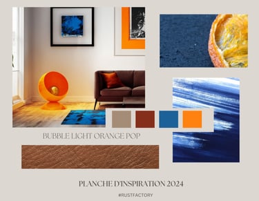 palette de  tendance 2024 blue nova