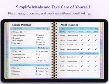Recipe planner and meal planner