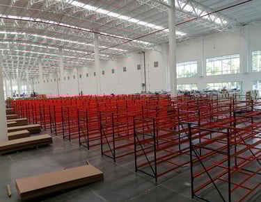 Instalación de racks industriales