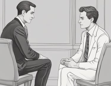 un face a face entre deux personnes qui peuvent s'écouter 