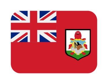 The national flag of Bermuda featuring the British Union Jack and the red lion coat of arms.