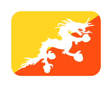 Bandera de Bután