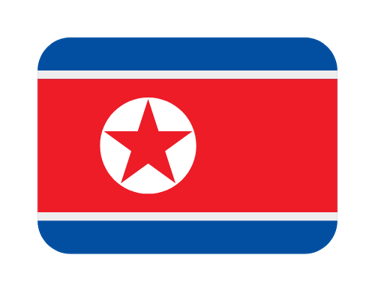 Bandera de Corea del Norte