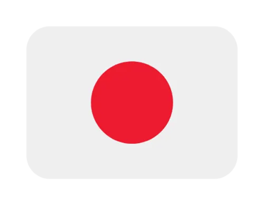 The national flag of Japan featuring a red sun circle on a white background with rounded corners.