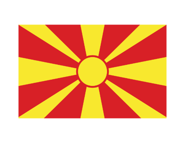 Bandera de Macedonia del Norte