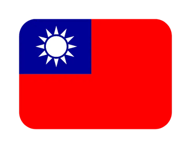 The national flag of Taiwan featuring a red field with a blue canton and a white sun.