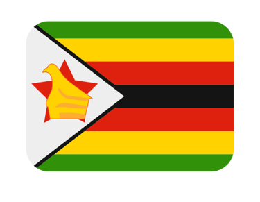 Bandera de Zimbabue.