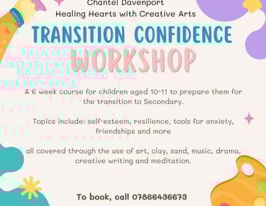 a poster for a workshop on how to use the transition of creativity