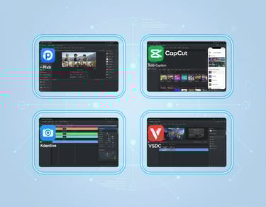 a variety of different types of video games