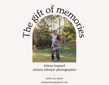 gift card photography session in Atlanta