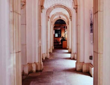 Stamped commercial concrete walk way near you by Custom Concrete Texas