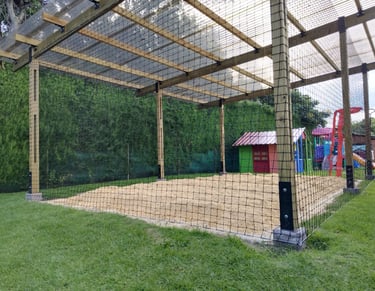 Cerramiento de un arenero