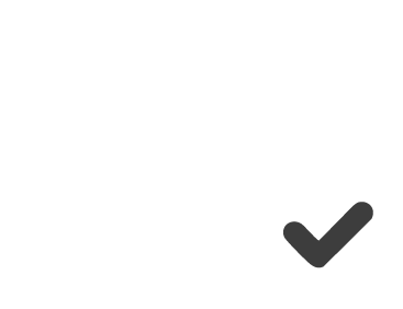 a delivery truck with a check mark mark on it