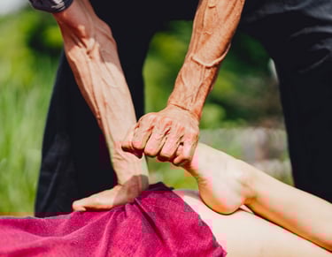 étirement de la jambe gauche