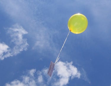 Luftballon am Himmel